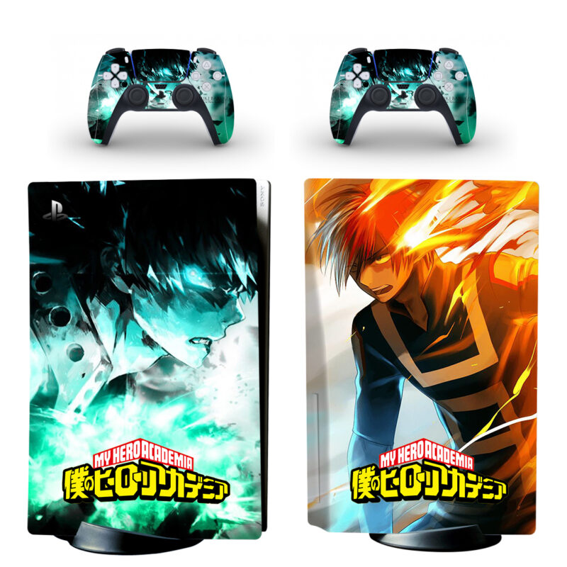My Hero Academia PS5 Skin Sticker And Controllers Design 5