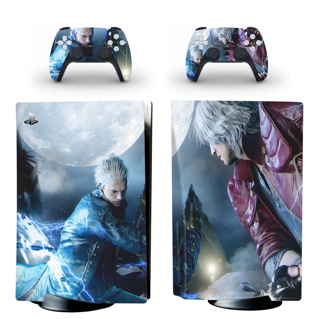 Devil May Cry 5 PS5 Skin Sticker And Controllers