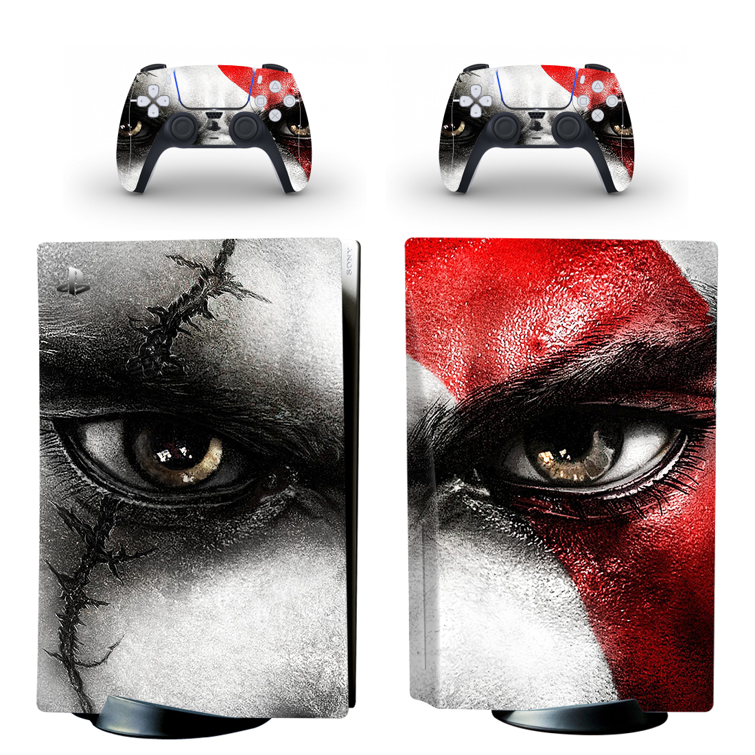 God Of War III PS5 Skin Sticker And Controllers Design 1