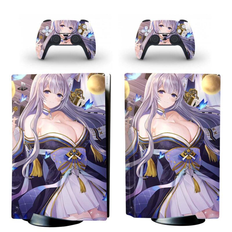 Anime Girl Shinano PS5 Skin Sticker Decal