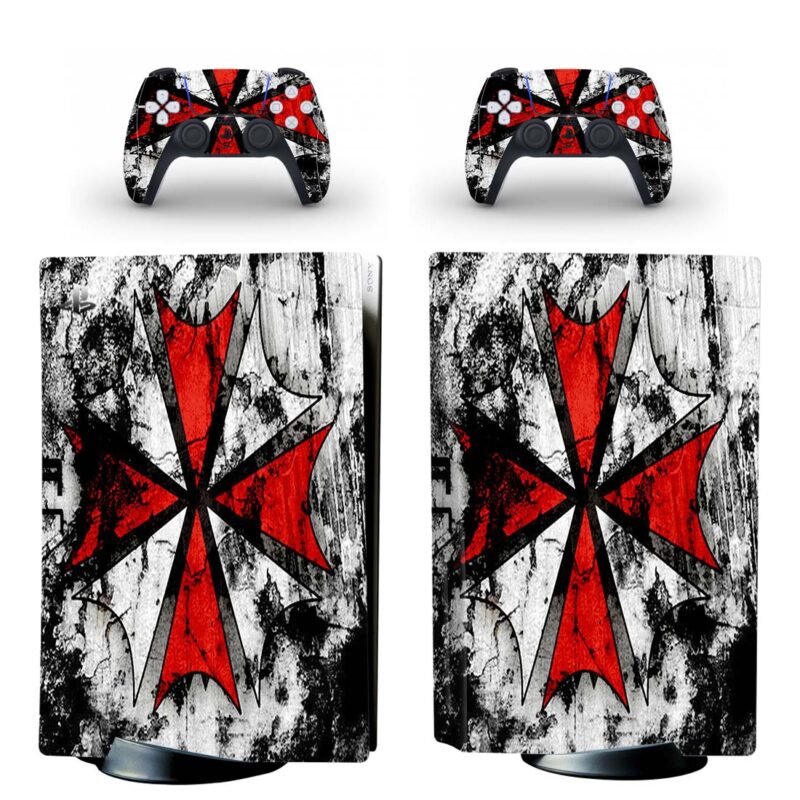 Resident Evil Umbrella Corporation PS5 Skin Sticker Decal