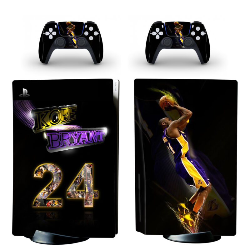 Kobe Bryant 24 Artwork PS5 Skin Sticker And Controllers Design 1