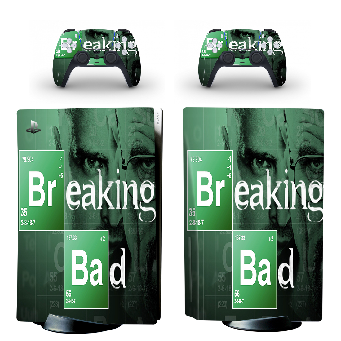 Breaking Bad PS5 Skin Sticker And Controllers Design 1