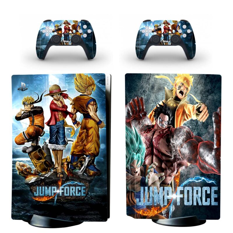 Jump Force PS5 Skin Sticker And Controllers