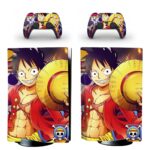 One Piece Monkey D. Luffy PS5 Skin Sticker And Controllers