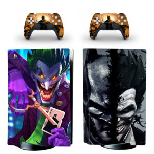 Batman And Joker PS5 Skin Sticker Decal Design 1