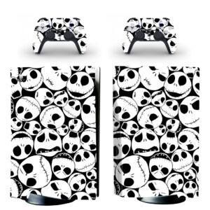 Nightmare Before Christmas Jack Skellington Pattern PS5 Skin Sticker Decal