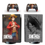 One Piece Monkey D. Luffy PS5 Skin Sticker Decal Design 1