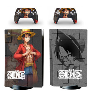 One Piece Monkey D. Luffy PS5 Skin Sticker Decal Design 1