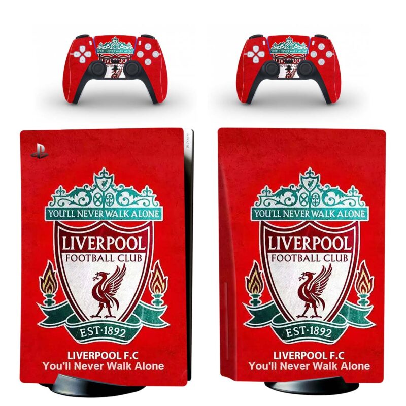 Liverpool F.C. PS5 Skin Sticker And Controllers