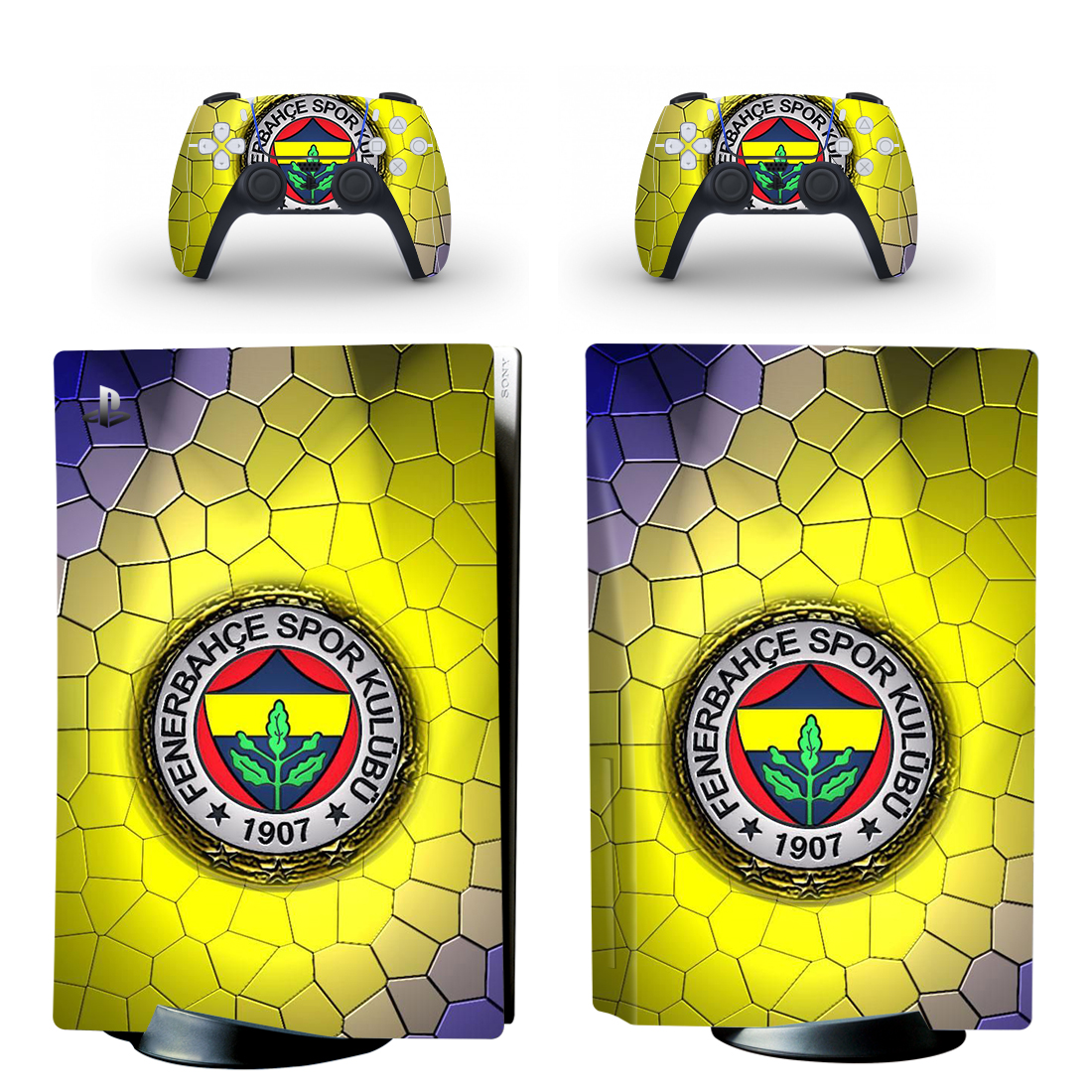 Fenerbahçe Spor Kulübü 1907 PS5 Skin Sticker Decal Design 1