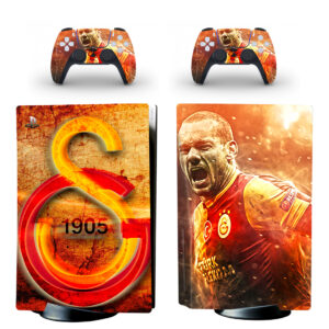 Galatasaray S.K. And Wesley Sneijder PS5 Skin Sticker Decal