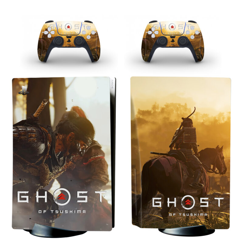 Ghost Of Tsushima PS5 Skin Sticker And Controllers Design 8