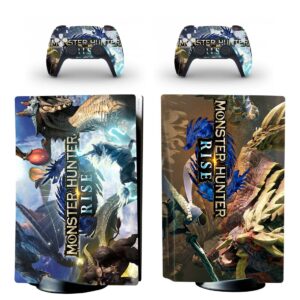 Monster Hunter Rise PS5 Skin Sticker And Controllers Design 2