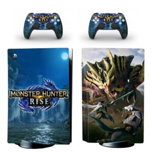 Monster Hunter Rise PS5 Skin Sticker And Controllers Design 1