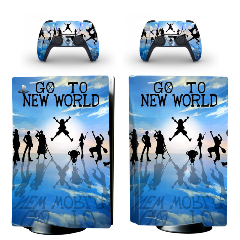 One Piece Go To New World PS5 Skin Sticker Decal