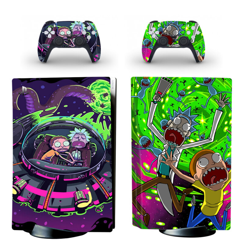 Rick And Morty PS5 Skin Sticker Decal Design 4