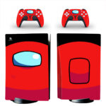 Among Us Red PS5 Skin Sticker Decal