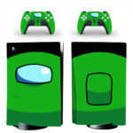 Among Us Green PS5 Skin Sticker Decal