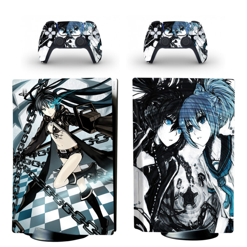 Black Rock Shooter PS5 Skin Sticker Decal Design 3