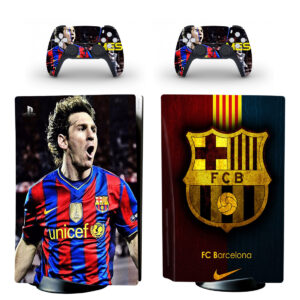 FC Barcelona And Lionel Messi PS5 Skin Sticker Decal