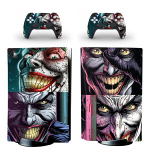 Comic Joker PS5 Skin Sticker And Controllers