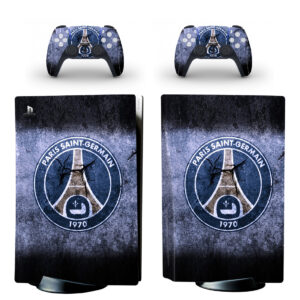 Paris Saint-Germain F.C. PS5 Skin Sticker And Controllers Design 2