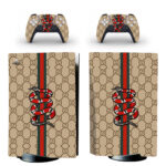 King Snake Gucci Pattern PS5 Skin Sticker Decal