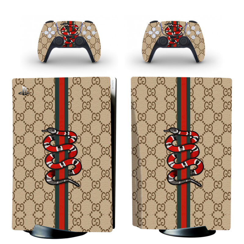 King Snake Gucci Pattern PS5 Skin Sticker Decal