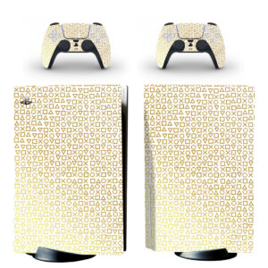 PlayStation Symbols Pattern PS5 Skin Sticker Decal