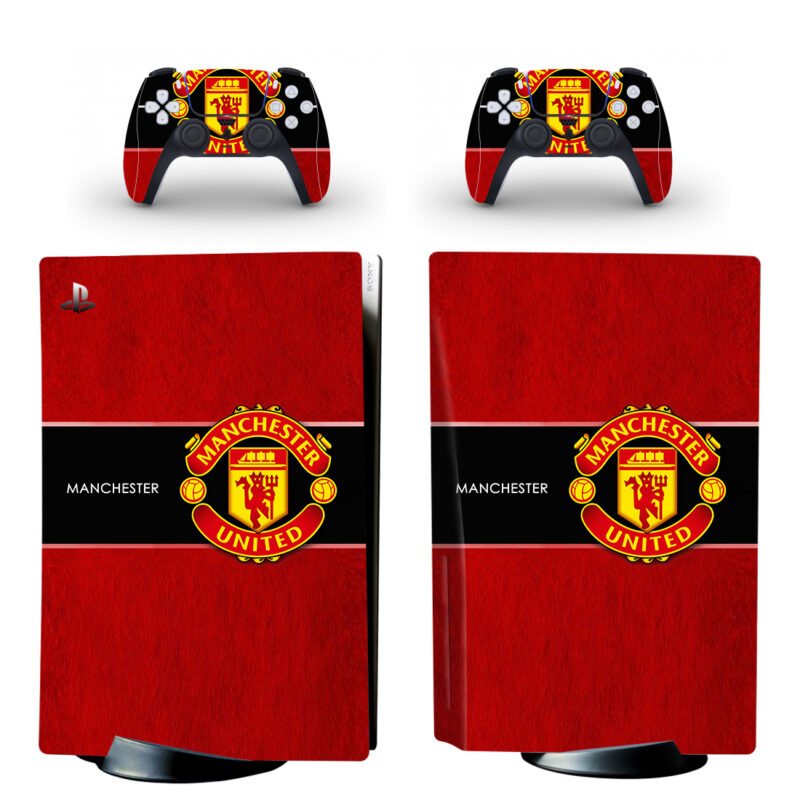 Manchester United F.C. PS5 Skin Sticker Decal Design 2