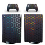 Rainbow Hexagon Pattern PS5 Skin Sticker Decal