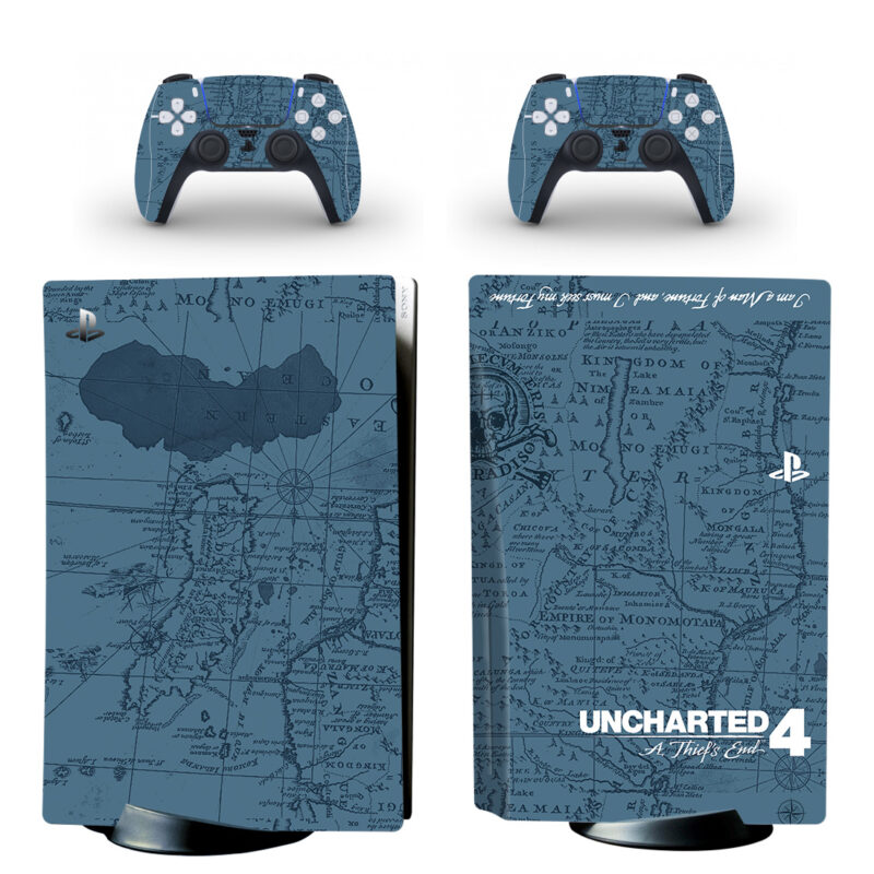 Uncharted 4: A Thief's End PS5 Skin Sticker Decal Design 2