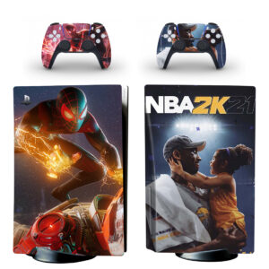 Spider-Man: Miles Morales And NBA 2k21 PS5 Skin Sticker Decal