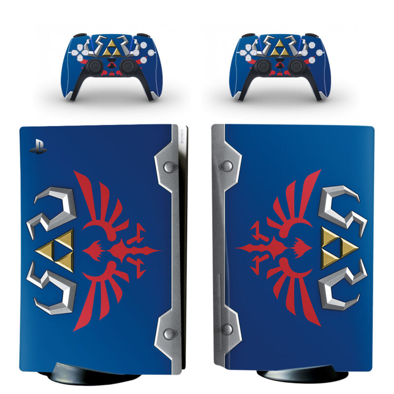 The Legend Of Zelda Shield PS5 Skin Sticker Decal