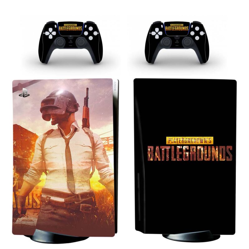 PlayerUnknown's Battlegrounds PS5 Skin Sticker And Controllers