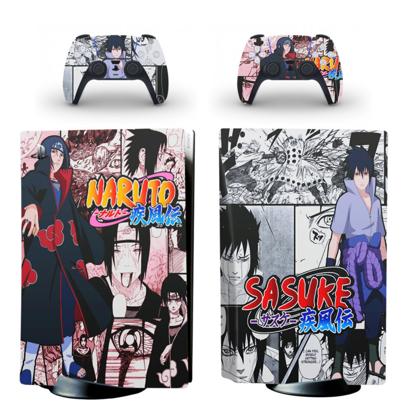 Sasuke And Naruto PS5 Skin Sticker Decal