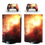 Red Fire Nebula PS5 Skin Sticker Decal