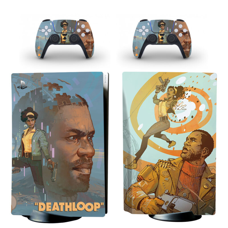 Deathloop PS5 Skin Sticker And Controllers