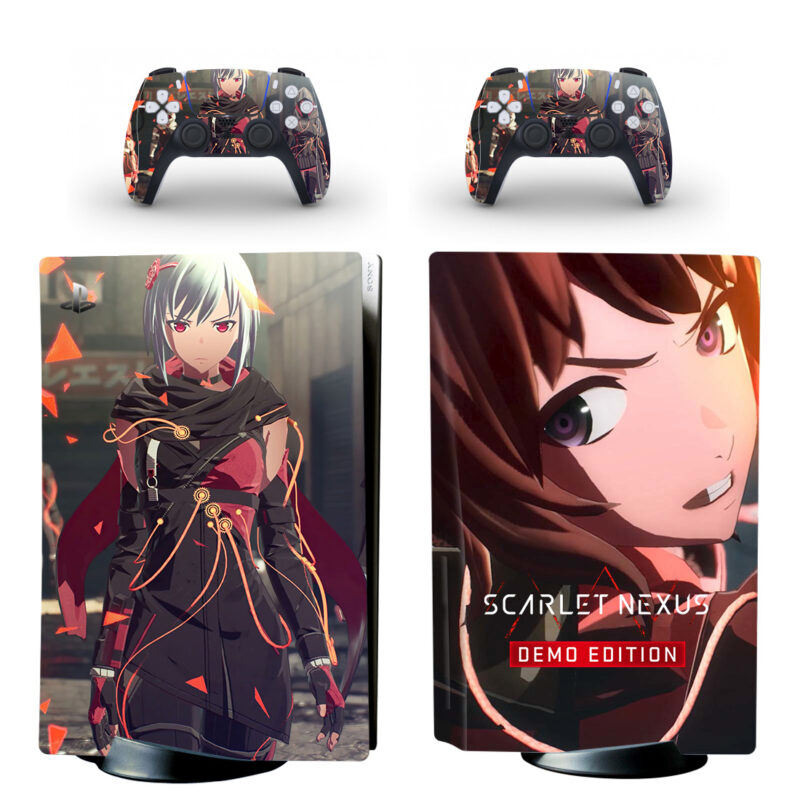 Scarlet Nexus Demo Edition PS5 Skin Sticker Decal Design 1