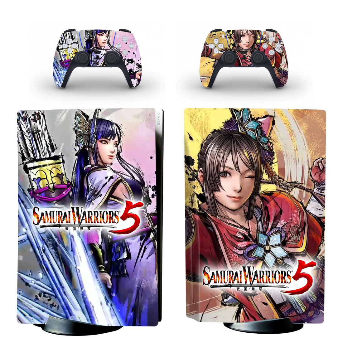 Samurai Warriors 5 PS5 Skin Sticker Decal Design 1