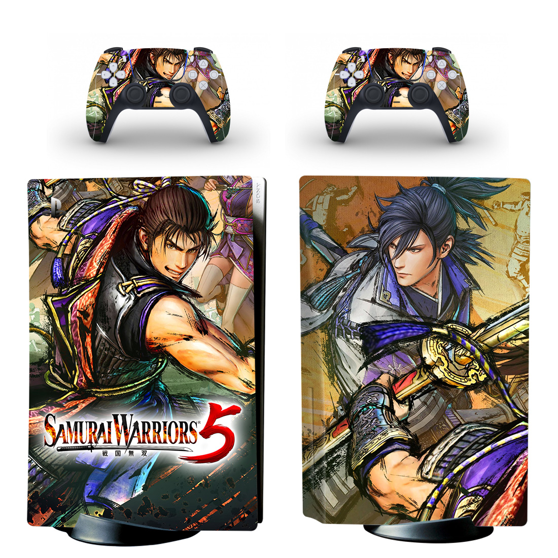 Samurai Warriors 5 PS5 Skin Sticker And Controllers Design 2