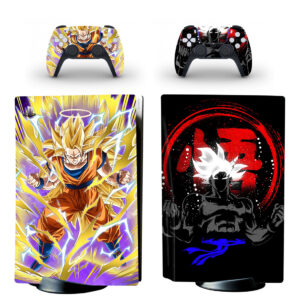 Dragon Ball Super Saiyan Goku PS5 Skin Sticker And Controllers