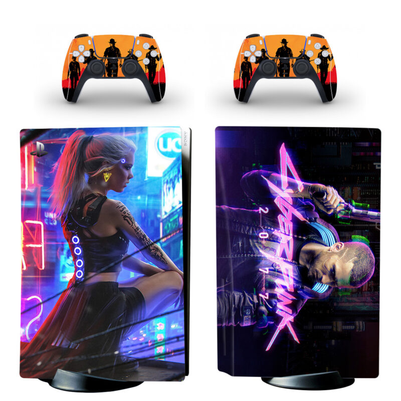 Cyberpunk 2077 PS5 Skin Sticker Decal Design 14