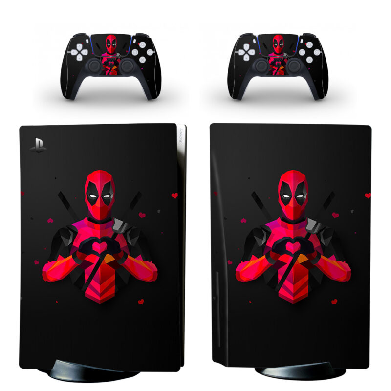 Deadpool PS5 Skin Sticker Decal Design 5