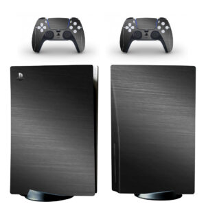 Black Metal Texture PS5 Skin Sticker Decal