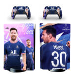 Lionel Messi Paris Saint-Germain F.C. PS5 Skin Sticker Decal Design 1