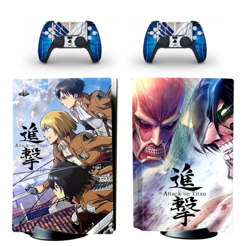 Attack On Titan PS5 Skin Sticker Decal Design 8