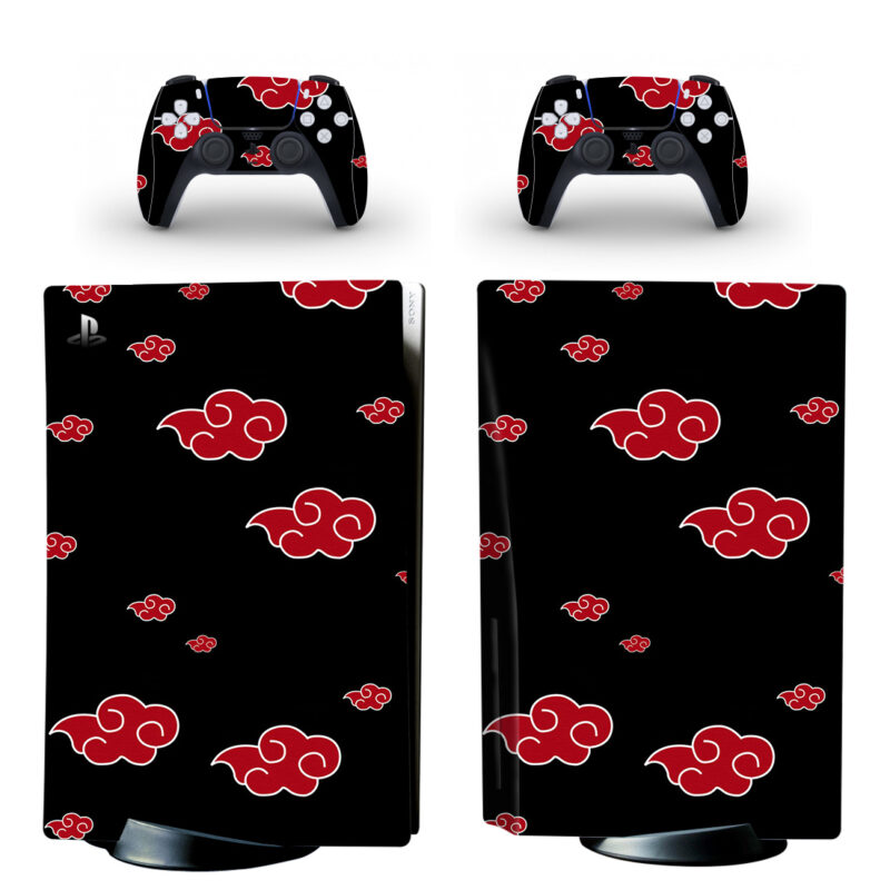 Akatsuki Clouds PS5 Skin Sticker Decal