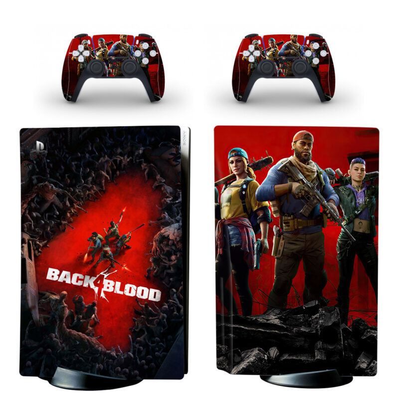 Back 4 Blood PS5 Skin Sticker Decal Design 8